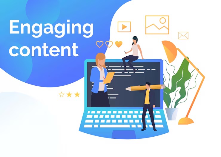 Engaging website content crafted by expert writers